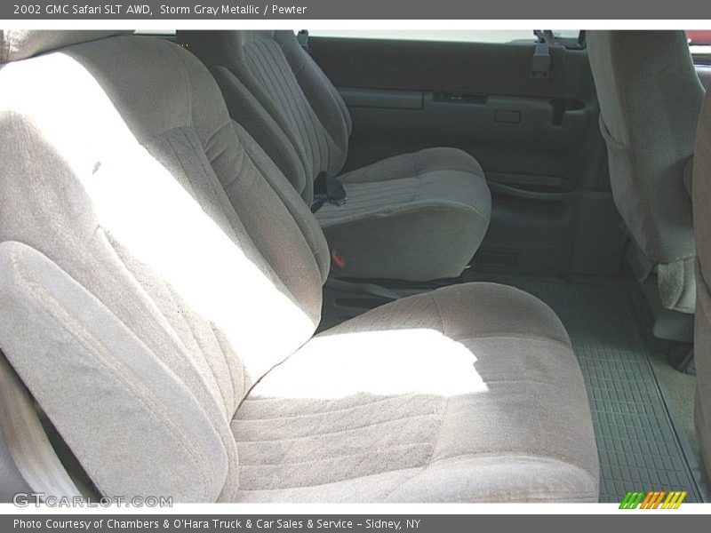 Storm Gray Metallic / Pewter 2002 GMC Safari SLT AWD