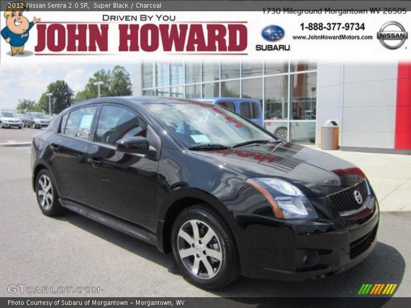 Super Black / Charcoal 2012 Nissan Sentra 2.0 SR