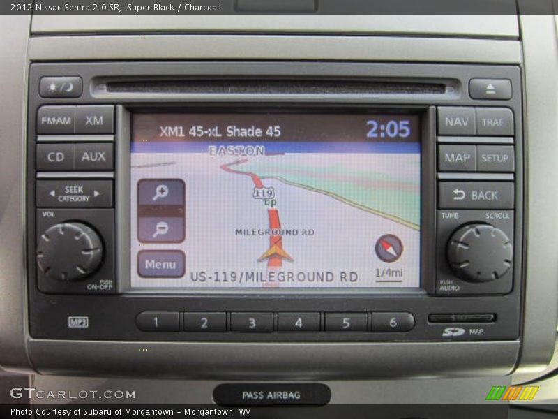 Super Black / Charcoal 2012 Nissan Sentra 2.0 SR