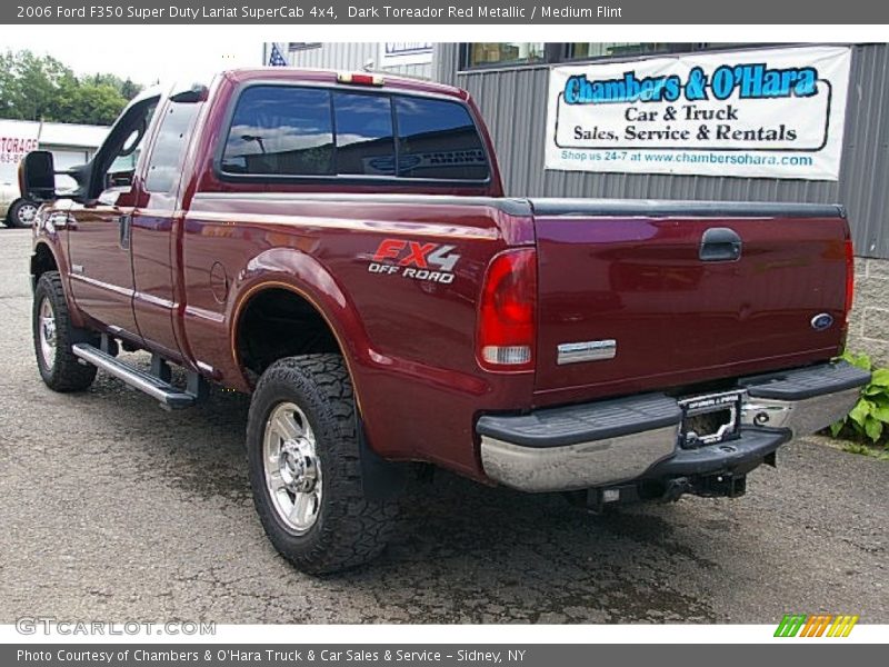 Dark Toreador Red Metallic / Medium Flint 2006 Ford F350 Super Duty Lariat SuperCab 4x4