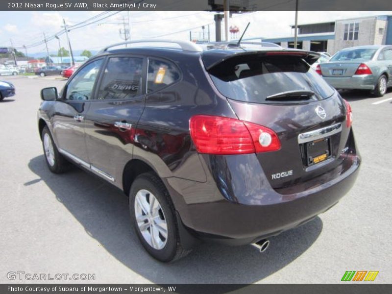 Black Amethyst / Gray 2012 Nissan Rogue SV AWD