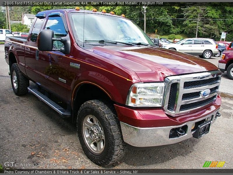 Dark Toreador Red Metallic / Medium Flint 2006 Ford F350 Super Duty Lariat SuperCab 4x4