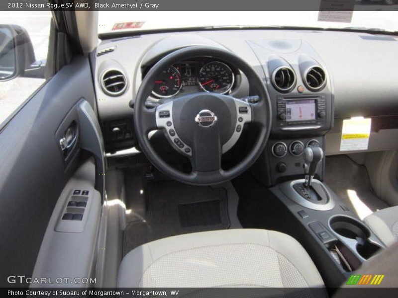 Black Amethyst / Gray 2012 Nissan Rogue SV AWD