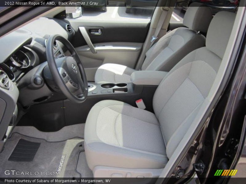 Black Amethyst / Gray 2012 Nissan Rogue SV AWD