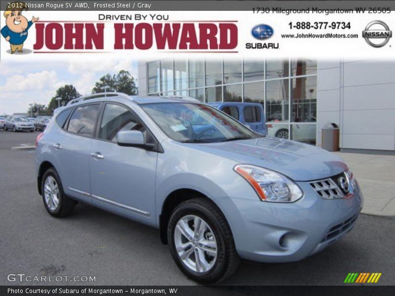 Frosted Steel / Gray 2012 Nissan Rogue SV AWD