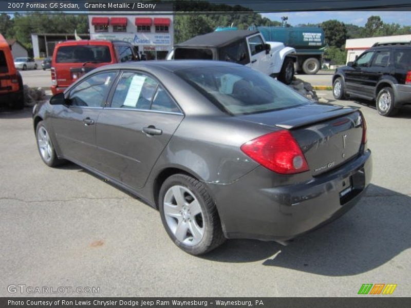 Granite Metallic / Ebony 2007 Pontiac G6 Sedan