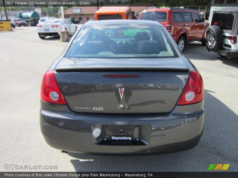 Granite Metallic / Ebony 2007 Pontiac G6 Sedan