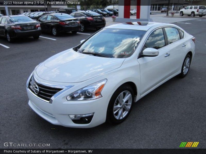 Pearl White / Charcoal 2013 Nissan Altima 2.5 SV