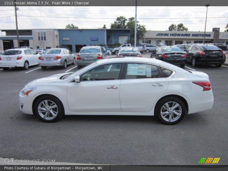 Pearl White / Charcoal 2013 Nissan Altima 2.5 SV