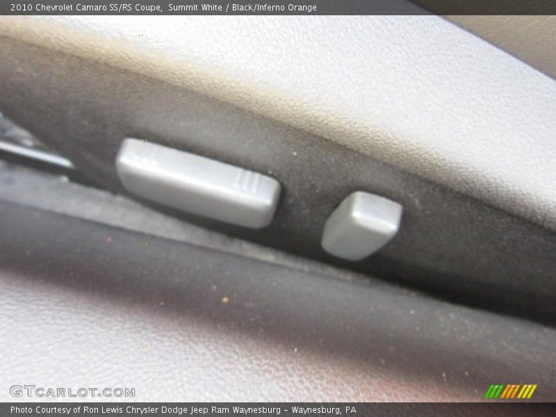 Summit White / Black/Inferno Orange 2010 Chevrolet Camaro SS/RS Coupe