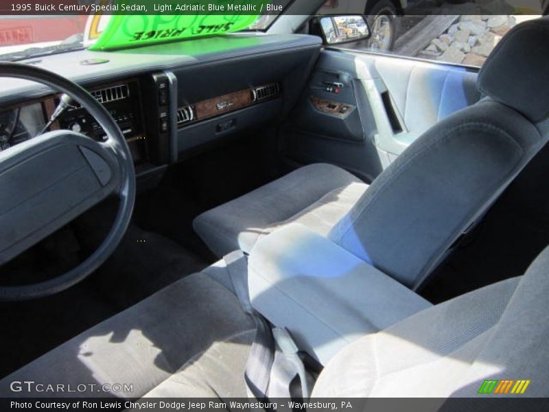 Light Adriatic Blue Metallic / Blue 1995 Buick Century Special Sedan