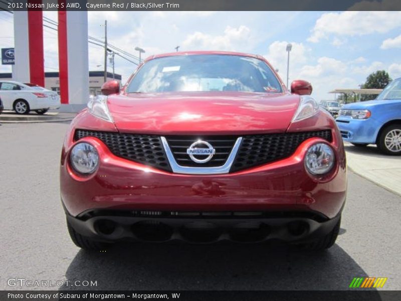 Cayenne Red / Black/Silver Trim 2012 Nissan Juke S AWD