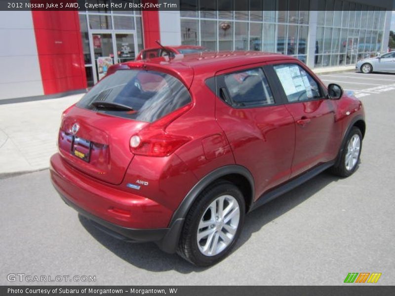 Cayenne Red / Black/Silver Trim 2012 Nissan Juke S AWD