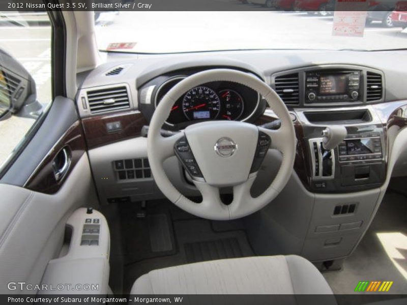 Brilliant Silver / Gray 2012 Nissan Quest 3.5 SV