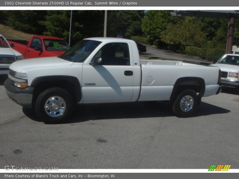 Summit White / Graphite 2001 Chevrolet Silverado 2500HD LS Regular Cab