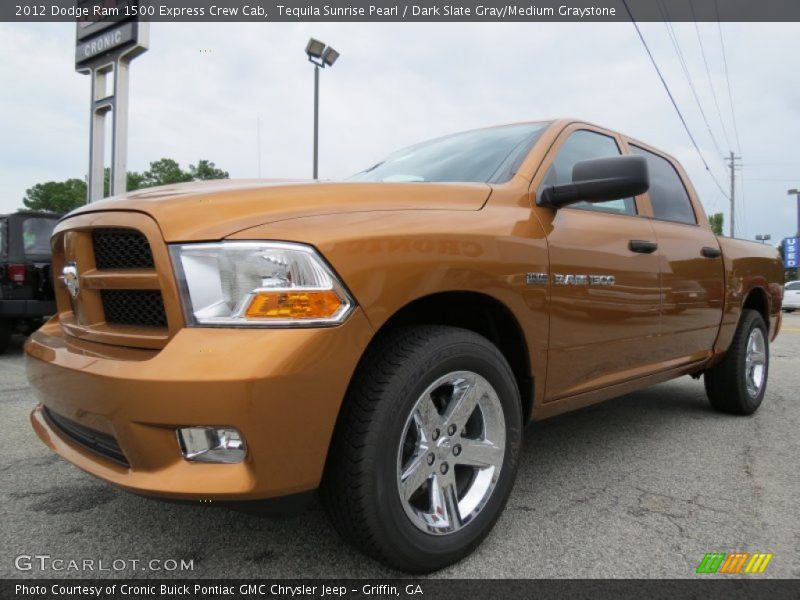 Tequila Sunrise Pearl / Dark Slate Gray/Medium Graystone 2012 Dodge Ram 1500 Express Crew Cab