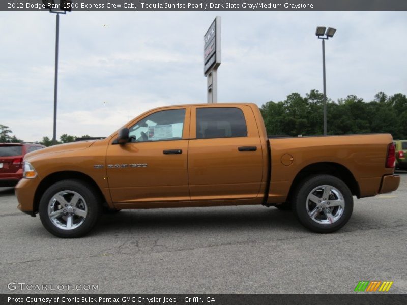 Tequila Sunrise Pearl / Dark Slate Gray/Medium Graystone 2012 Dodge Ram 1500 Express Crew Cab