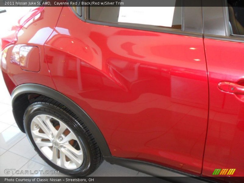 Cayenne Red / Black/Red w/Silver Trim 2011 Nissan Juke SL AWD