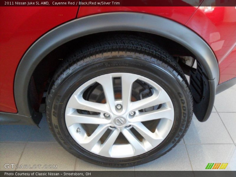Cayenne Red / Black/Red w/Silver Trim 2011 Nissan Juke SL AWD