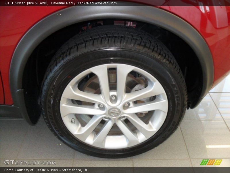 Cayenne Red / Black/Red w/Silver Trim 2011 Nissan Juke SL AWD