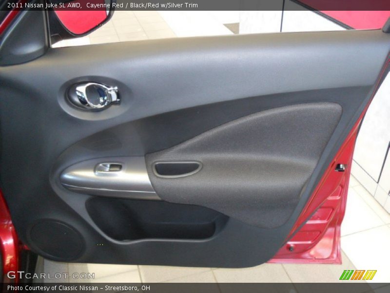 Cayenne Red / Black/Red w/Silver Trim 2011 Nissan Juke SL AWD