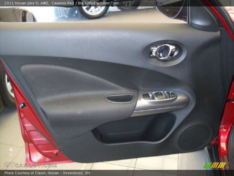 Cayenne Red / Black/Red w/Silver Trim 2011 Nissan Juke SL AWD
