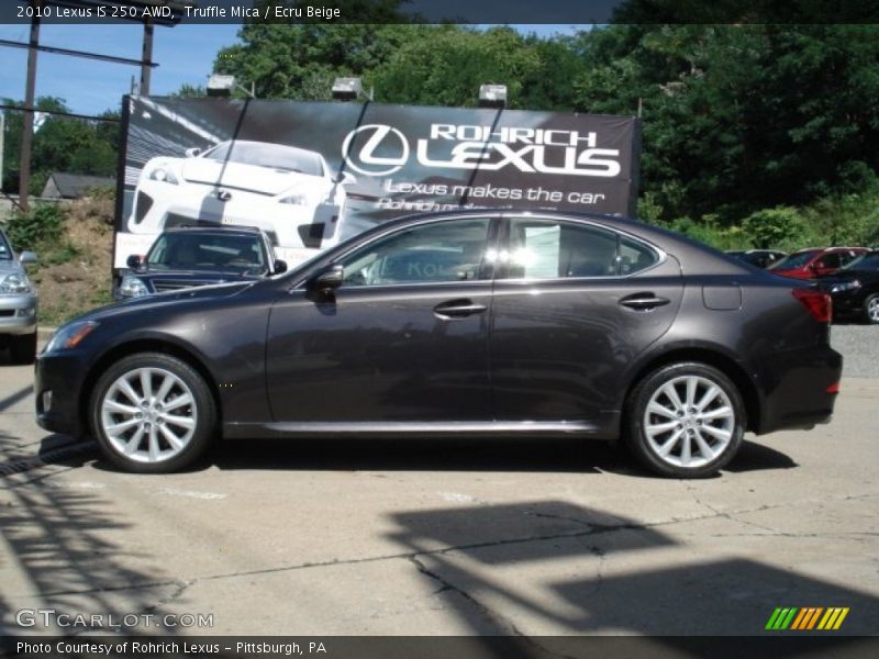 Truffle Mica / Ecru Beige 2010 Lexus IS 250 AWD