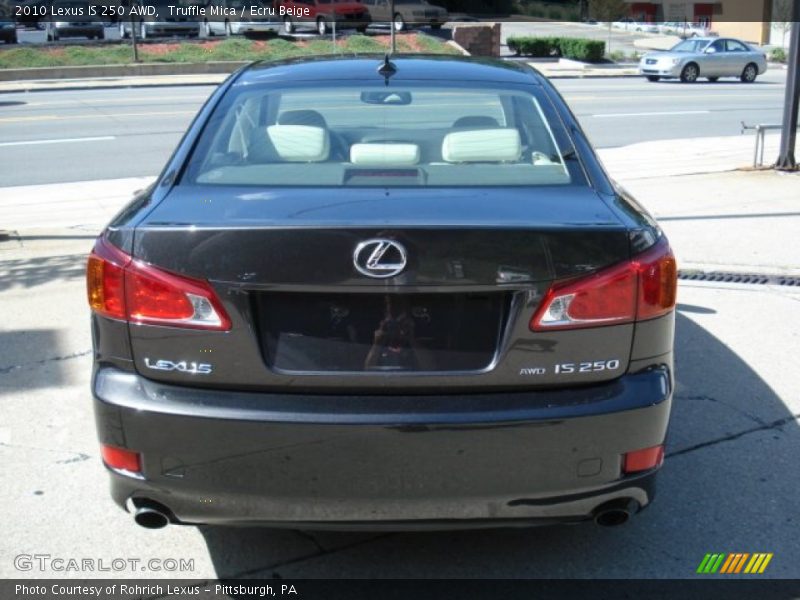 Truffle Mica / Ecru Beige 2010 Lexus IS 250 AWD