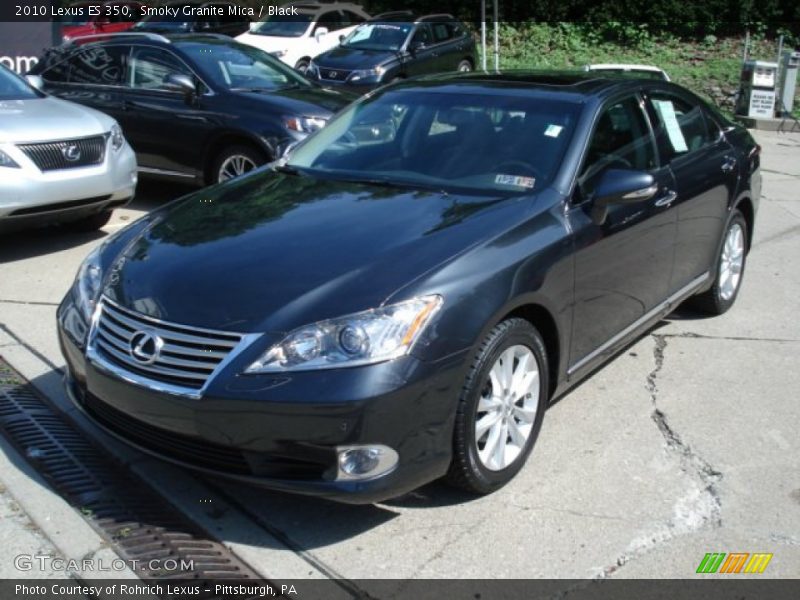 Smoky Granite Mica / Black 2010 Lexus ES 350