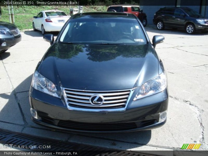 Smoky Granite Mica / Black 2010 Lexus ES 350