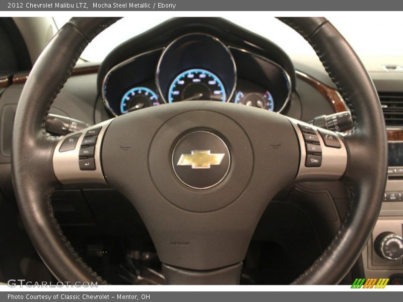 Mocha Steel Metallic / Ebony 2012 Chevrolet Malibu LTZ