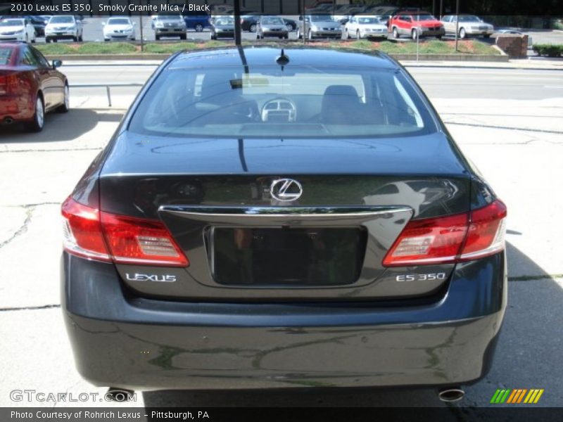 Smoky Granite Mica / Black 2010 Lexus ES 350