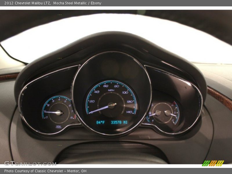 Mocha Steel Metallic / Ebony 2012 Chevrolet Malibu LTZ