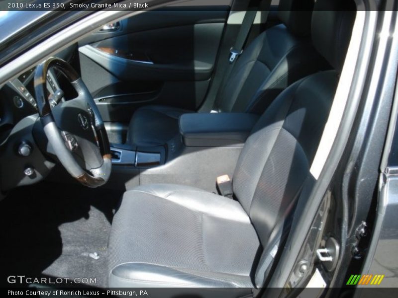 Smoky Granite Mica / Black 2010 Lexus ES 350