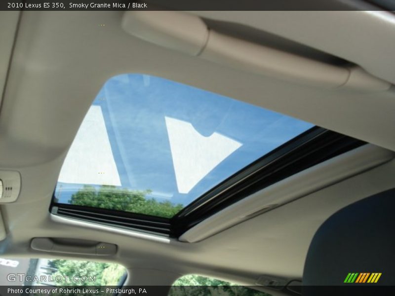 Smoky Granite Mica / Black 2010 Lexus ES 350