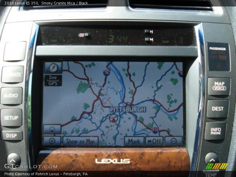 Smoky Granite Mica / Black 2010 Lexus ES 350