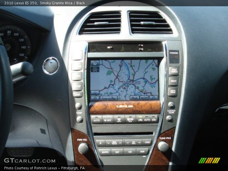 Smoky Granite Mica / Black 2010 Lexus ES 350
