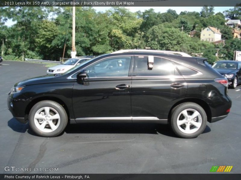 Stargazer Black / Black/Ebony Birds Eye Maple 2013 Lexus RX 350 AWD
