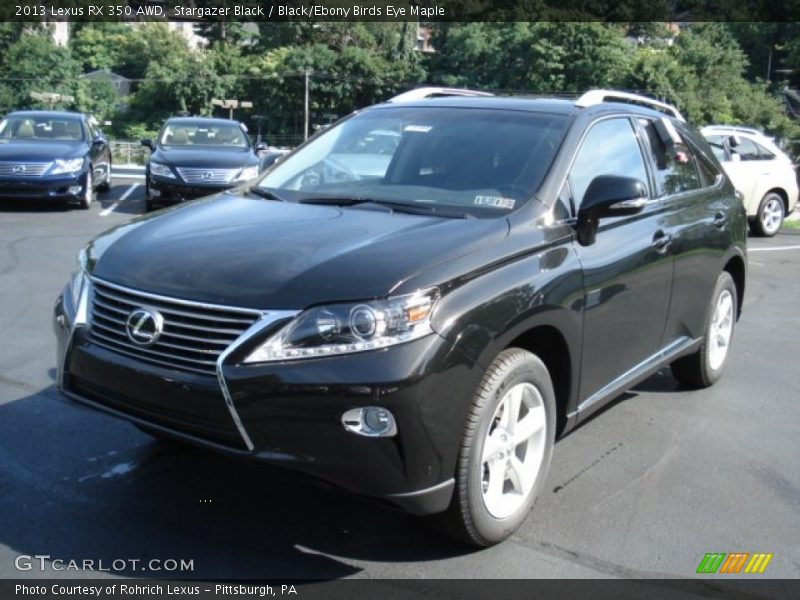 Stargazer Black / Black/Ebony Birds Eye Maple 2013 Lexus RX 350 AWD