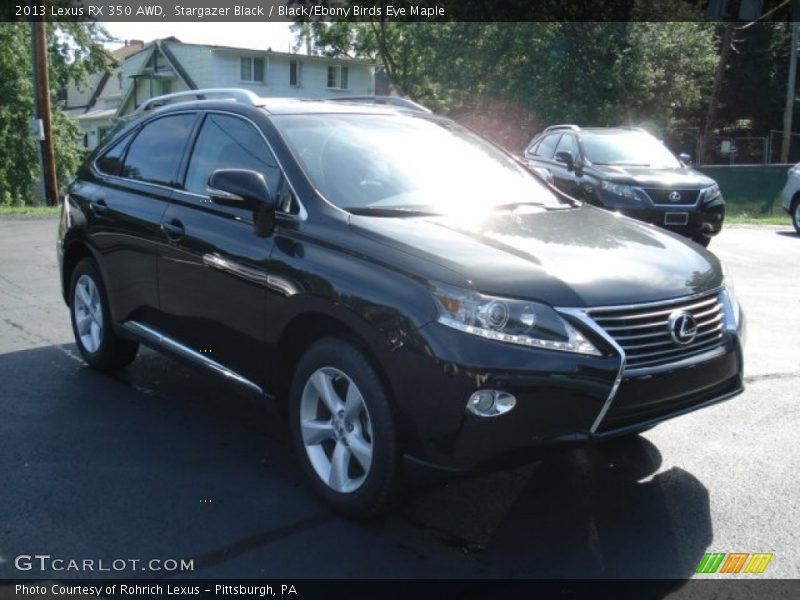 Stargazer Black / Black/Ebony Birds Eye Maple 2013 Lexus RX 350 AWD