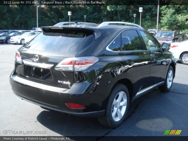 Stargazer Black / Black/Ebony Birds Eye Maple 2013 Lexus RX 350 AWD
