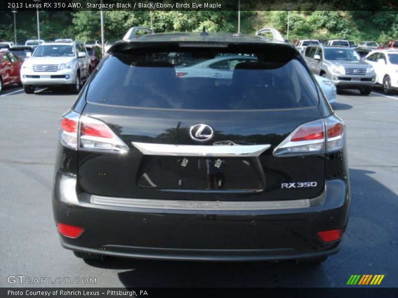 Stargazer Black / Black/Ebony Birds Eye Maple 2013 Lexus RX 350 AWD