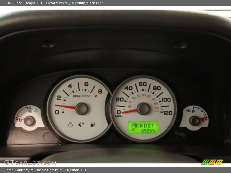 Oxford White / Medium/Dark Flint 2007 Ford Escape XLT