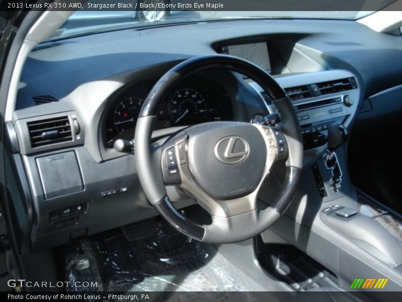 Stargazer Black / Black/Ebony Birds Eye Maple 2013 Lexus RX 350 AWD