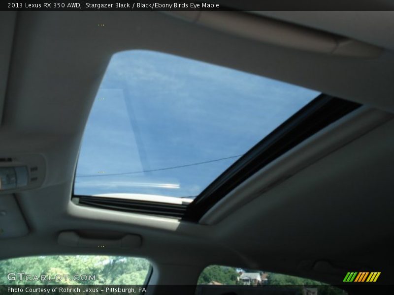 Stargazer Black / Black/Ebony Birds Eye Maple 2013 Lexus RX 350 AWD
