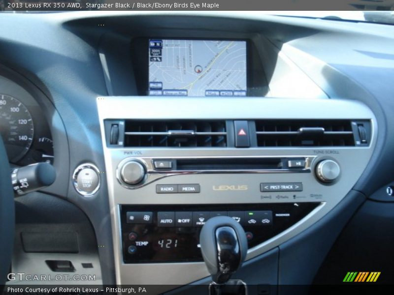 Stargazer Black / Black/Ebony Birds Eye Maple 2013 Lexus RX 350 AWD