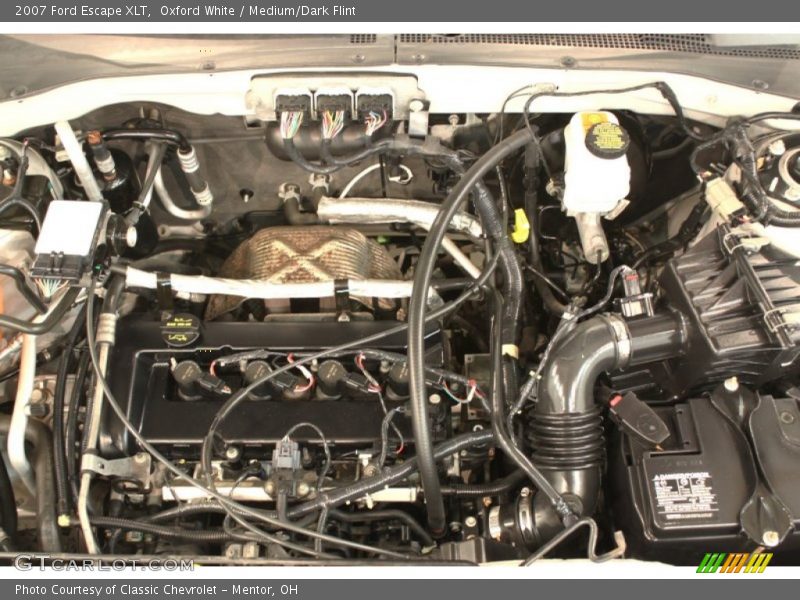 Oxford White / Medium/Dark Flint 2007 Ford Escape XLT