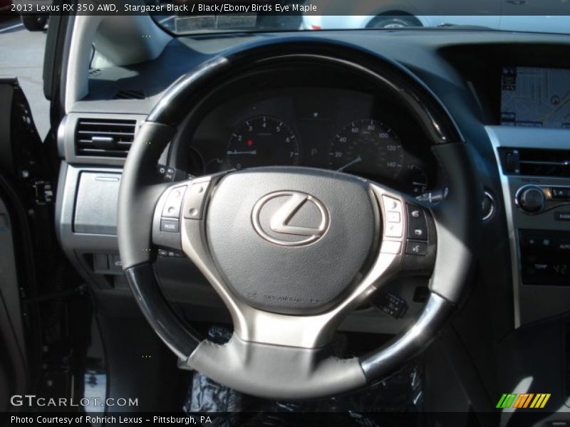 Stargazer Black / Black/Ebony Birds Eye Maple 2013 Lexus RX 350 AWD