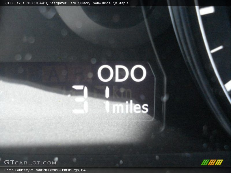 Stargazer Black / Black/Ebony Birds Eye Maple 2013 Lexus RX 350 AWD