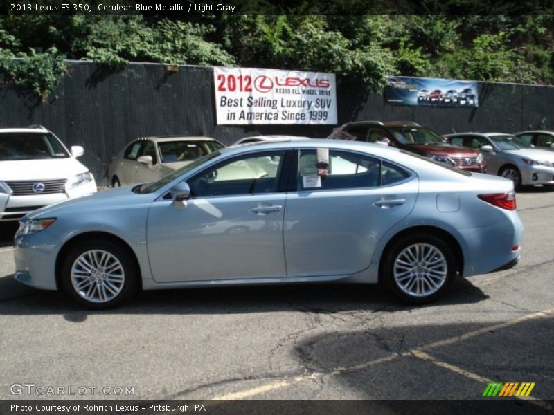 Cerulean Blue Metallic / Light Gray 2013 Lexus ES 350